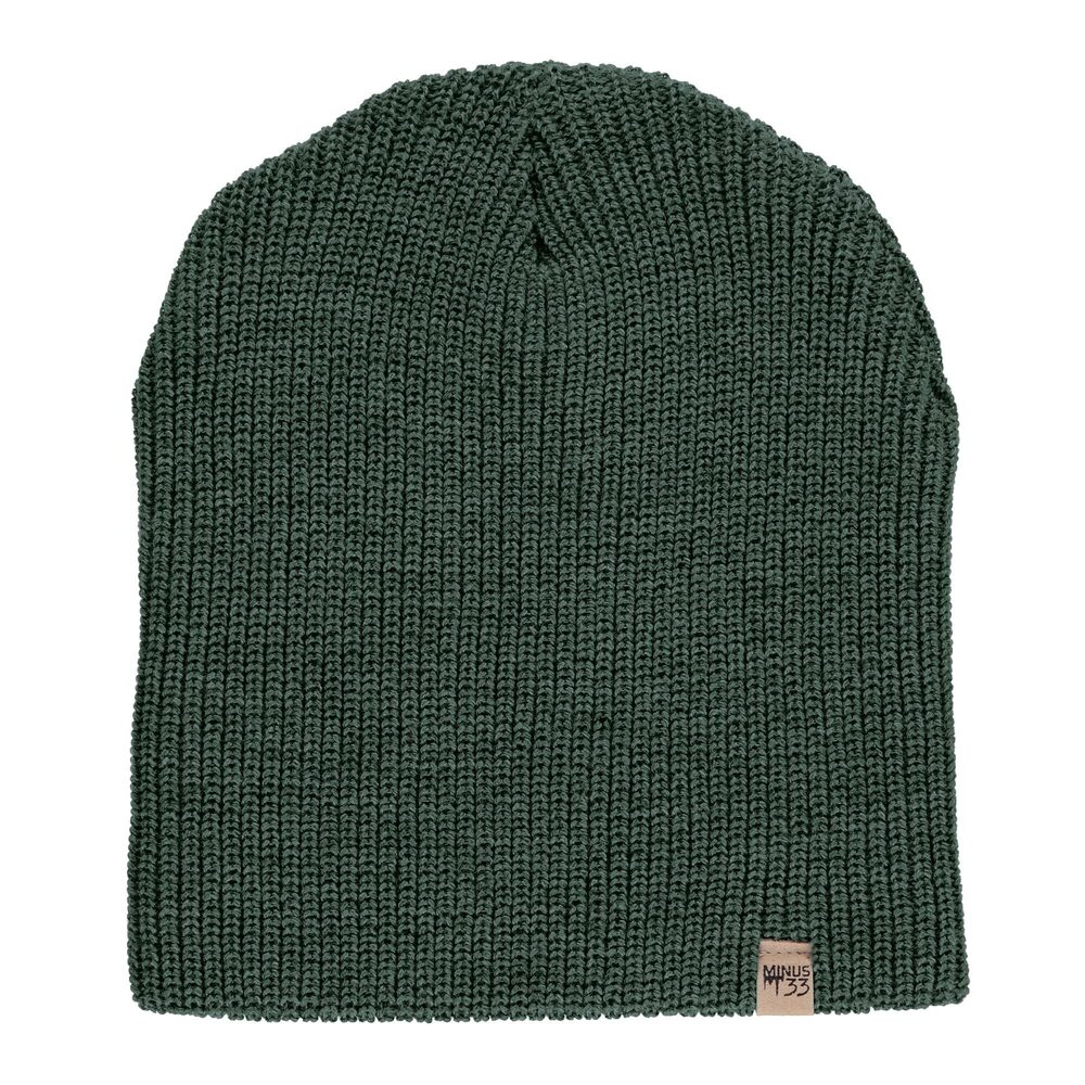 5642 Everyday Knit Wool Beanie Forest Green One Size